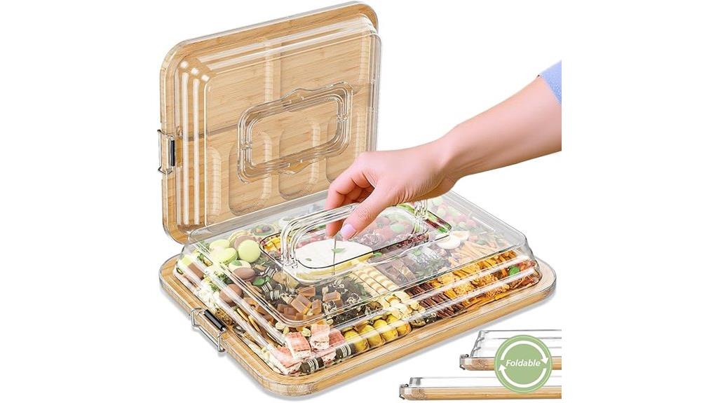 portable bamboo cheese board