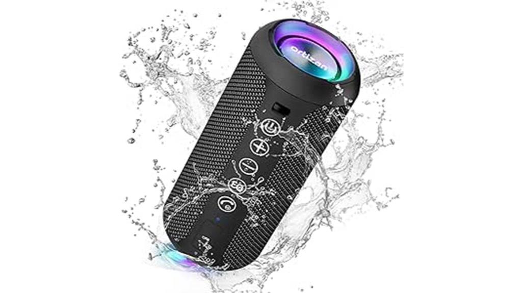 portable black bluetooth speaker