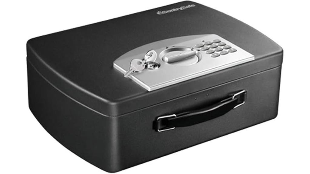 portable black safe box