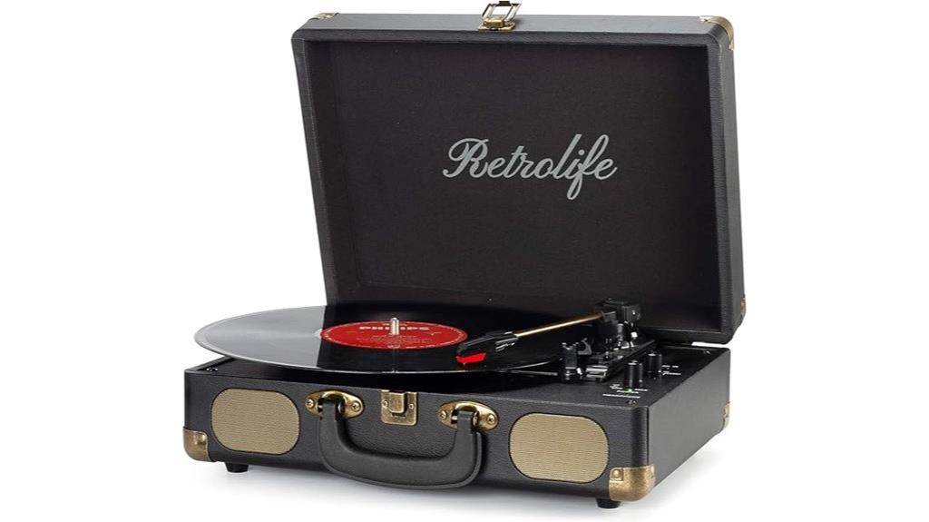 portable bluetooth vinyl turntable