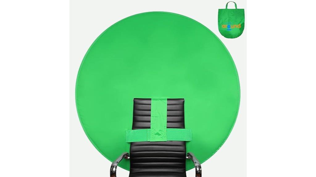 portable collapsible webcam backdrop