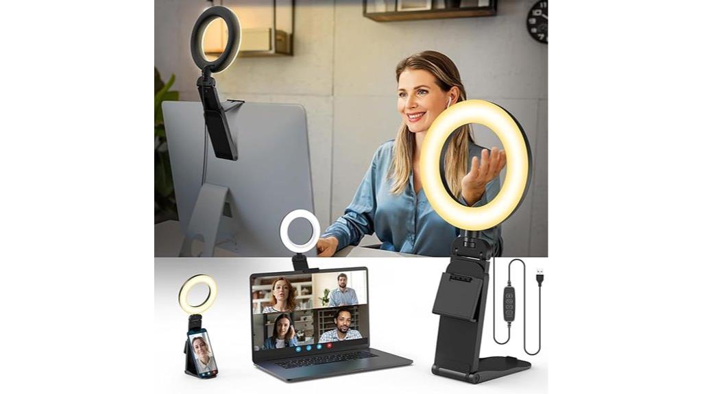 portable laptop ring light