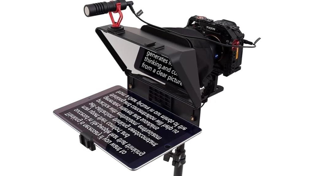 portable smartphone dslr teleprompter