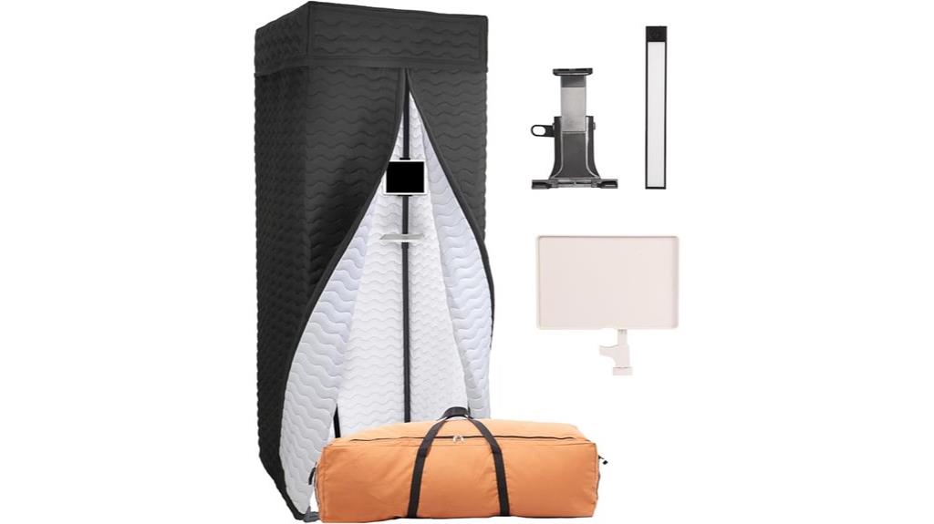 portable voice recording booth