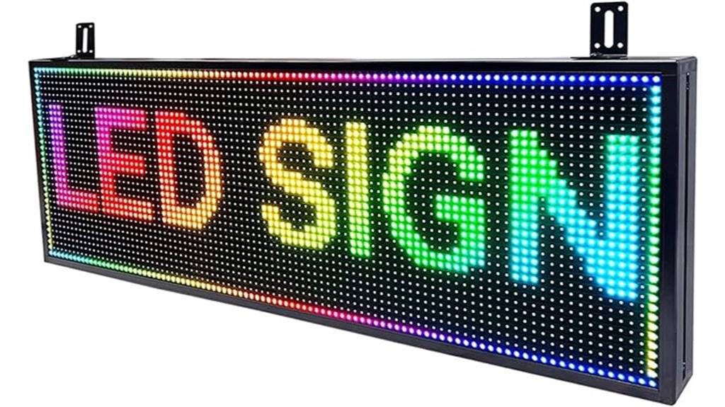 programmable outdoor led sign