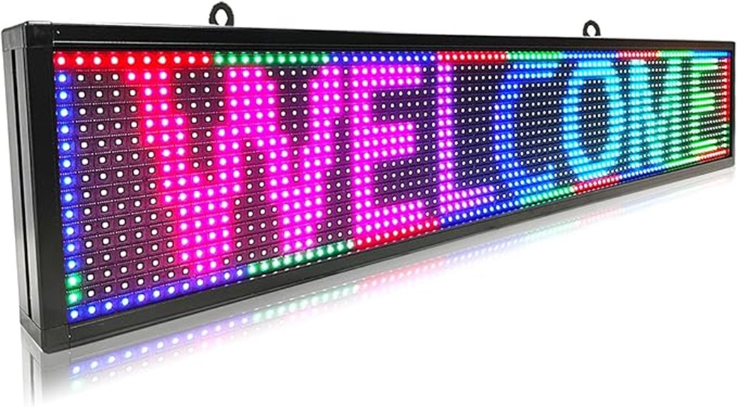 programmable waterproof led sign