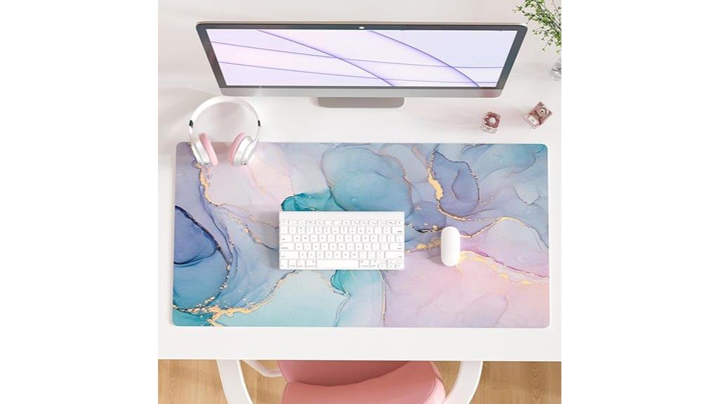 qiyi pu leather mouse pad