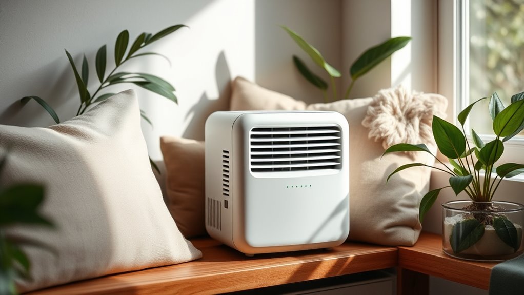 quiet efficient room dehumidification