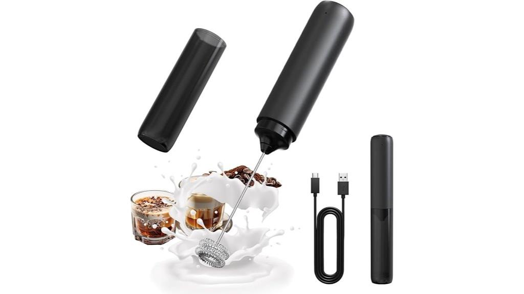 rechargeable handheld coffee frother
