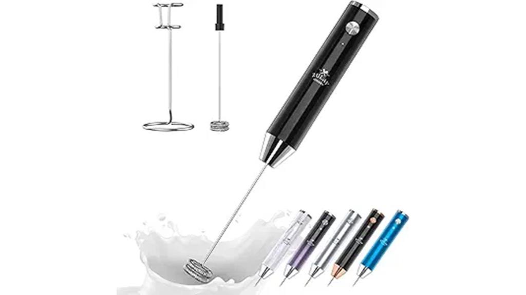 rechargeable handheld milk frother