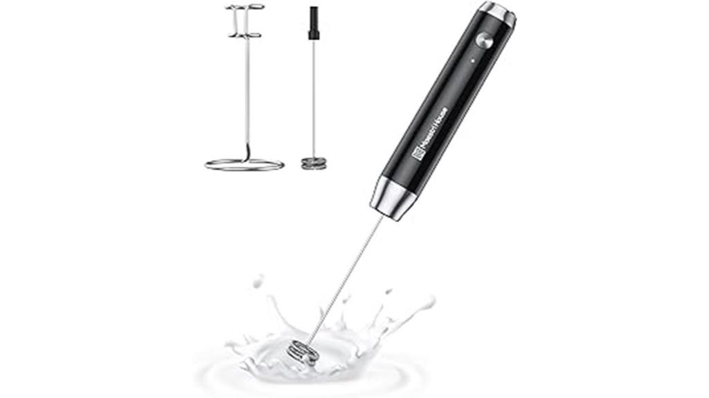 rechargeable milk frother stand