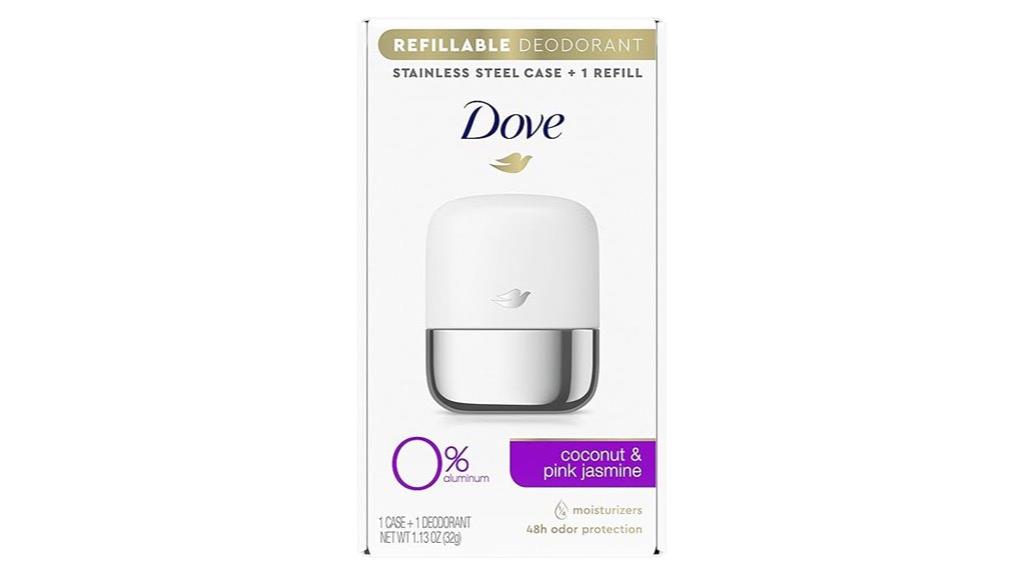 refillable aluminum free deodorant