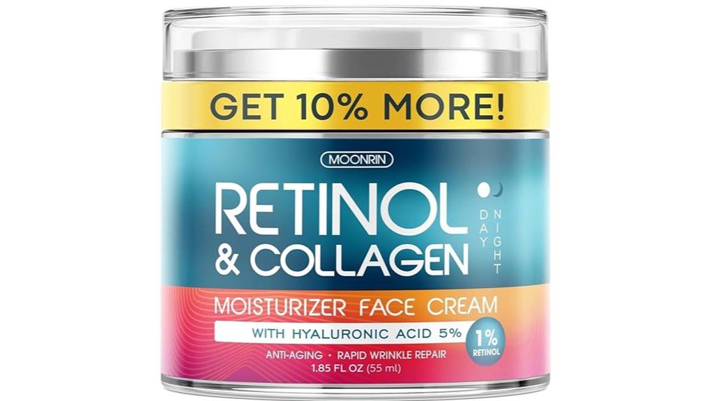 retinol hyaluronic anti aging moisturizer