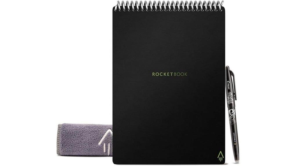 reusable black notebook