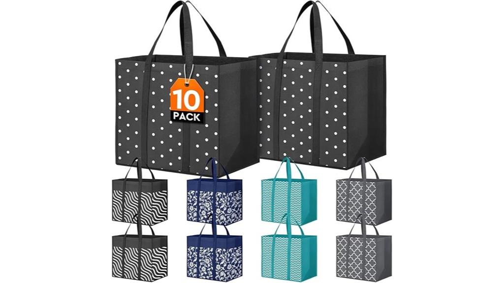 reusable grocery bag set