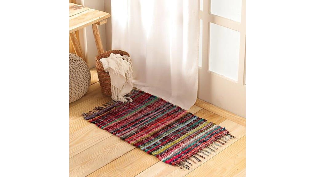 reversible chindi rag rug