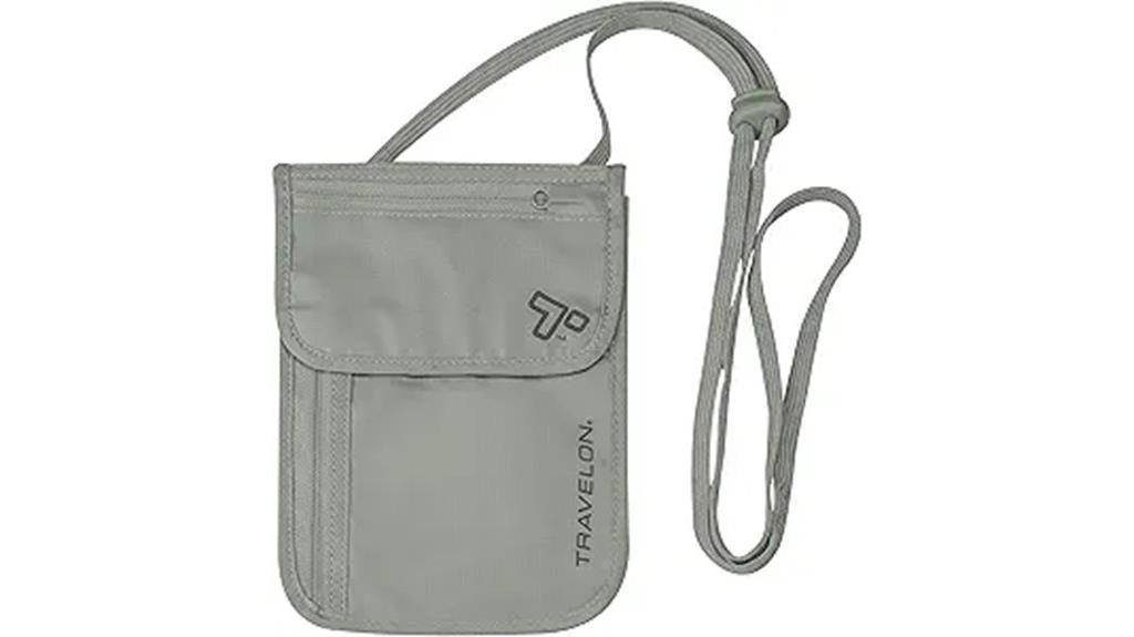 rfid blocking neck pouch