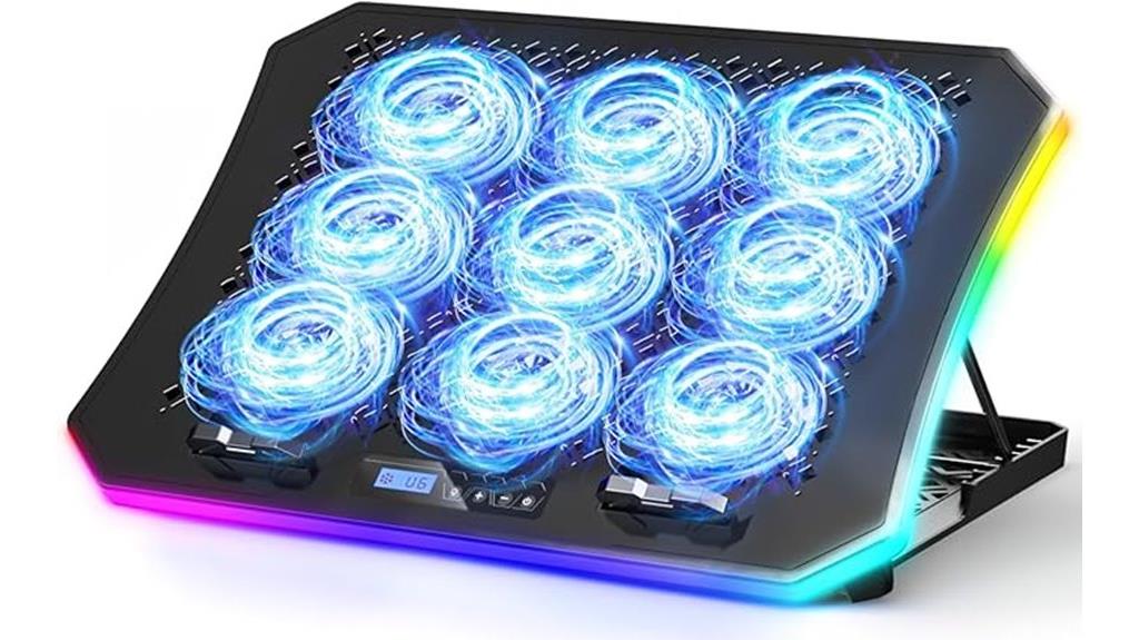rgb fan gaming cooler