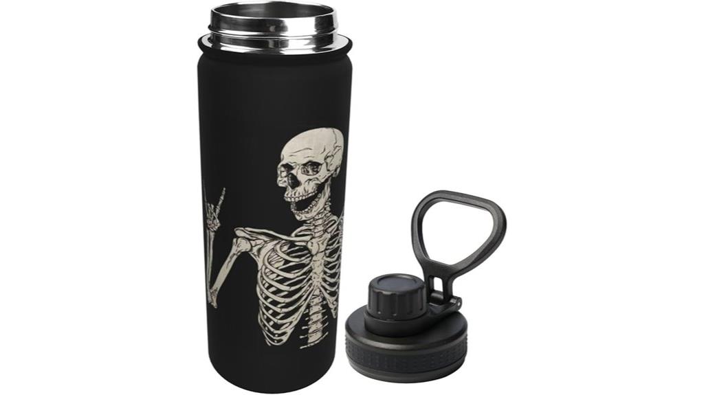 rock skull 18 oz bottle