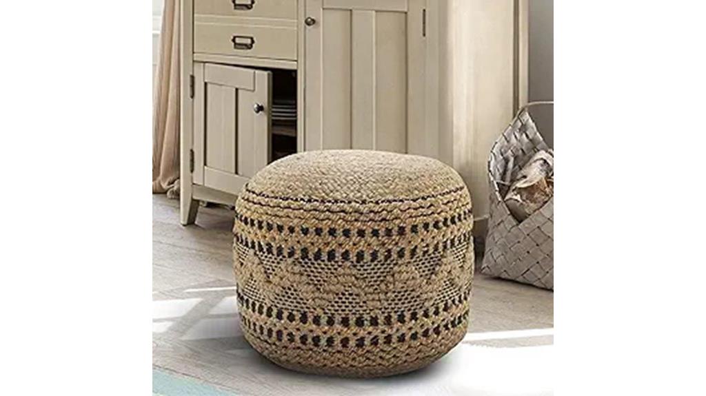 round ottoman home decor
