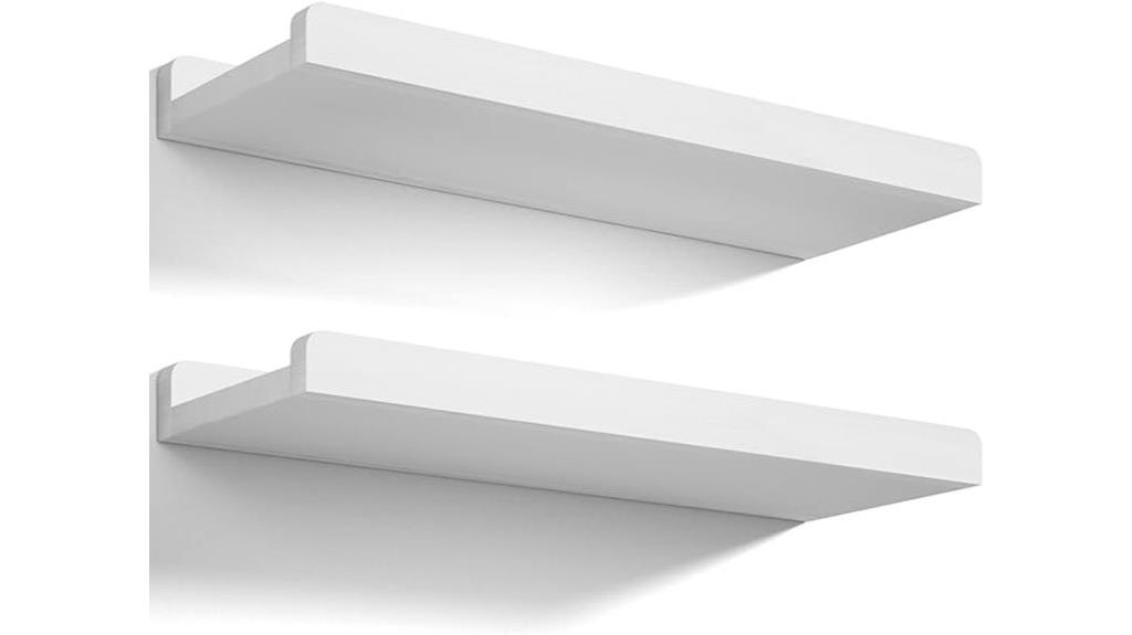 rustic floating wall shelves