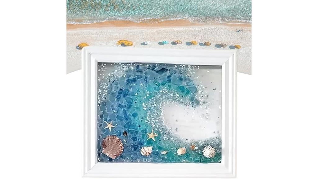 sea glass resin art kit