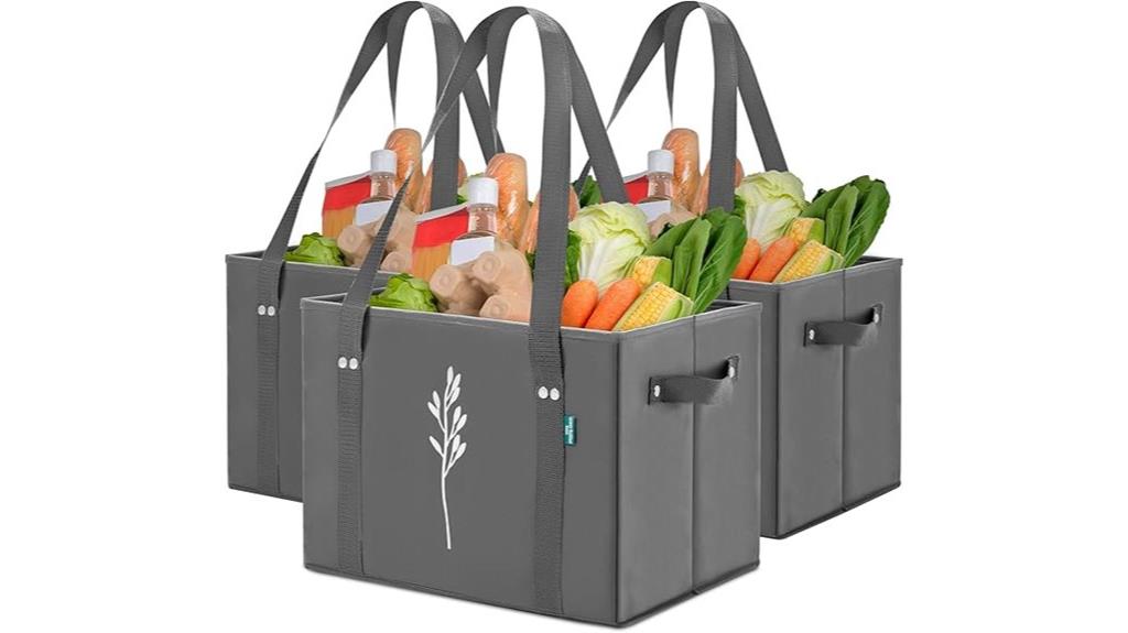 set of three eco friendly bags