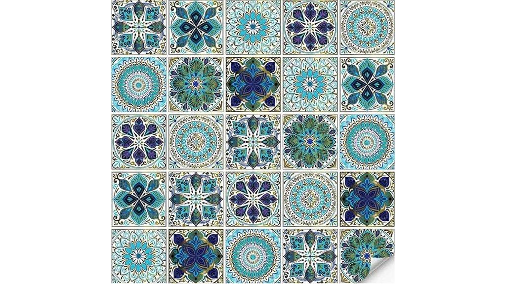 set of twenty five tiles