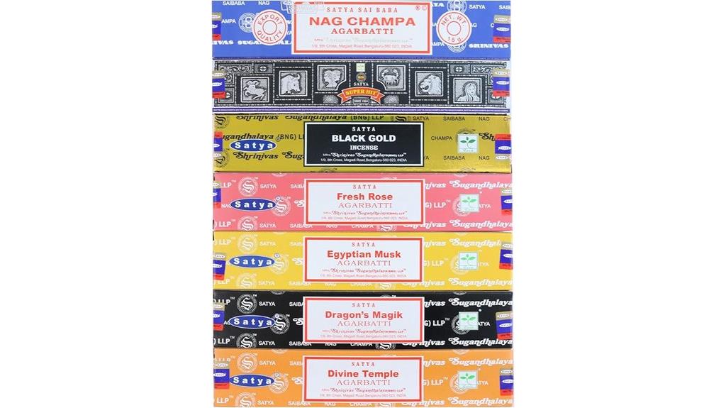 seven scents incense gift