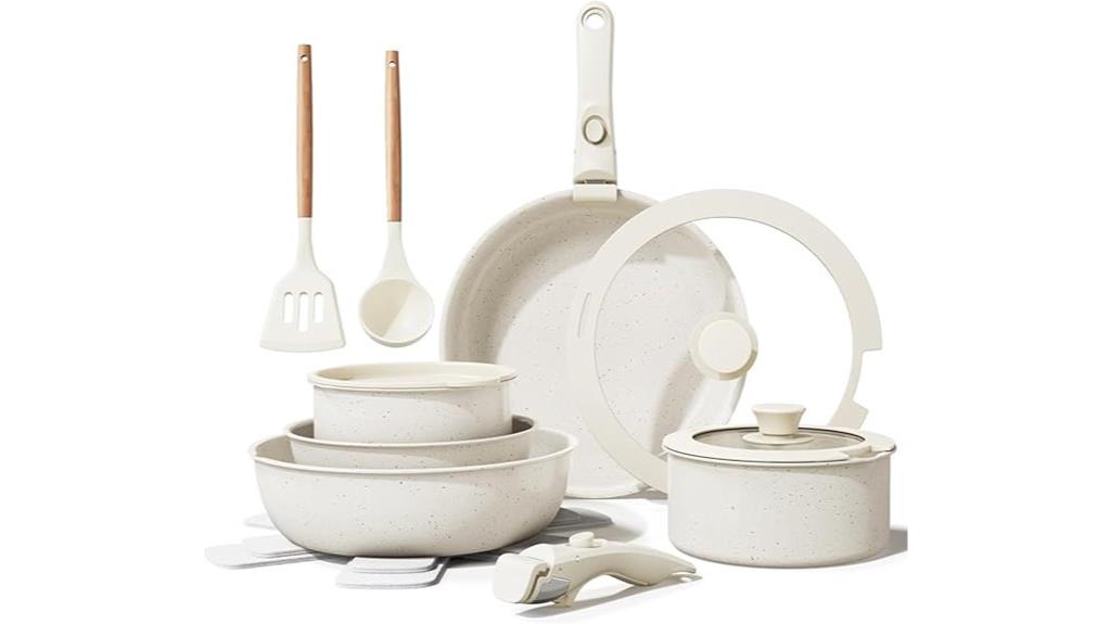 seventeen piece ceramic nonstick
