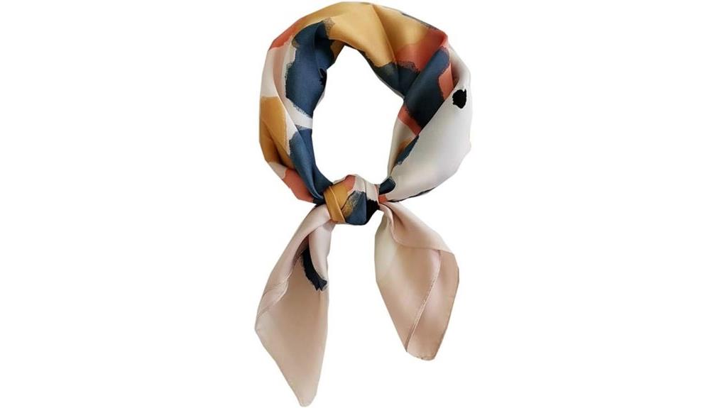 silk satin head scarf
