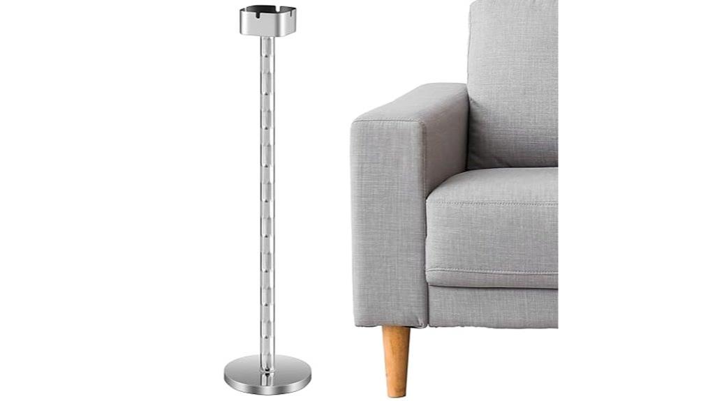 silver cigar ashtray pole