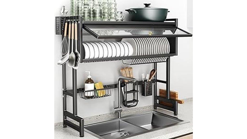 sink mounted dish drying rack