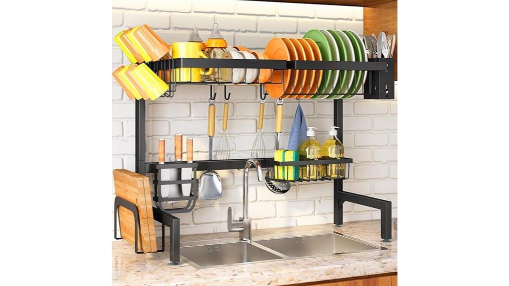 sink mounted dish rack