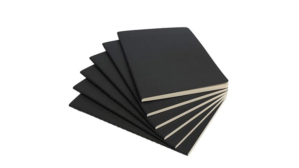 six notebooks a5 dotted