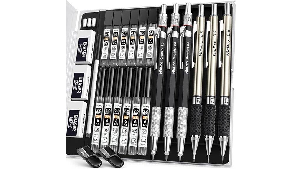 six pack art pencils