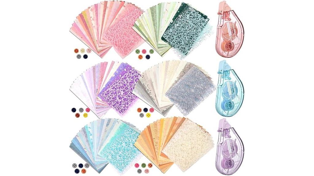 six pack scrapbook supplies