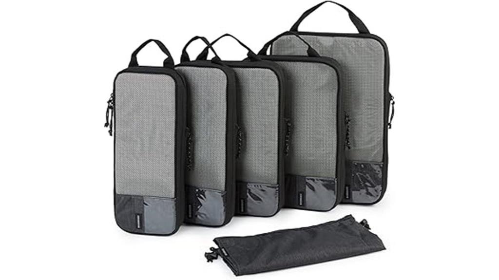six piece travel organizer set