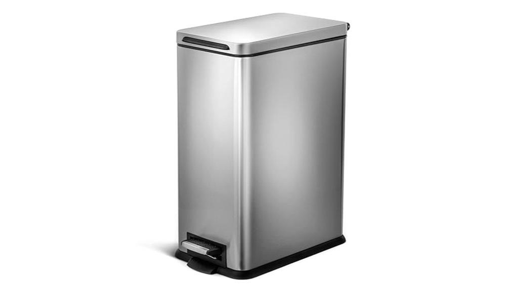 slim 8 gallon kitchen trash can