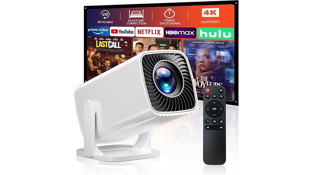 small 4k portable projector