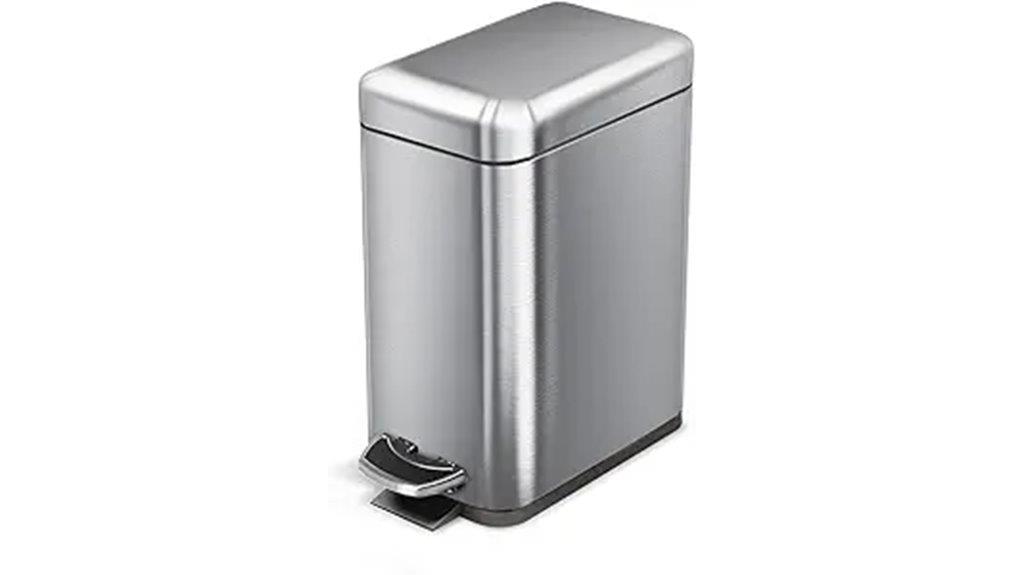 small bathroom trash can