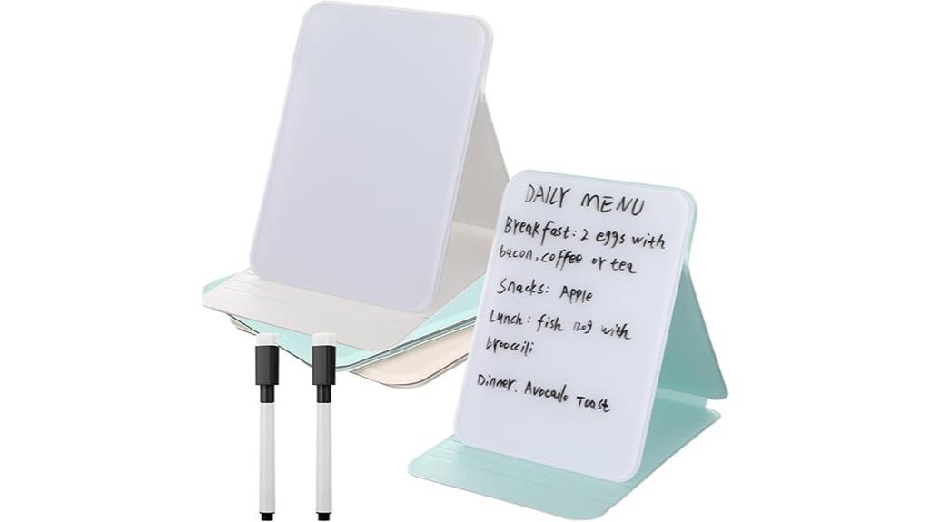 small glass whiteboard set