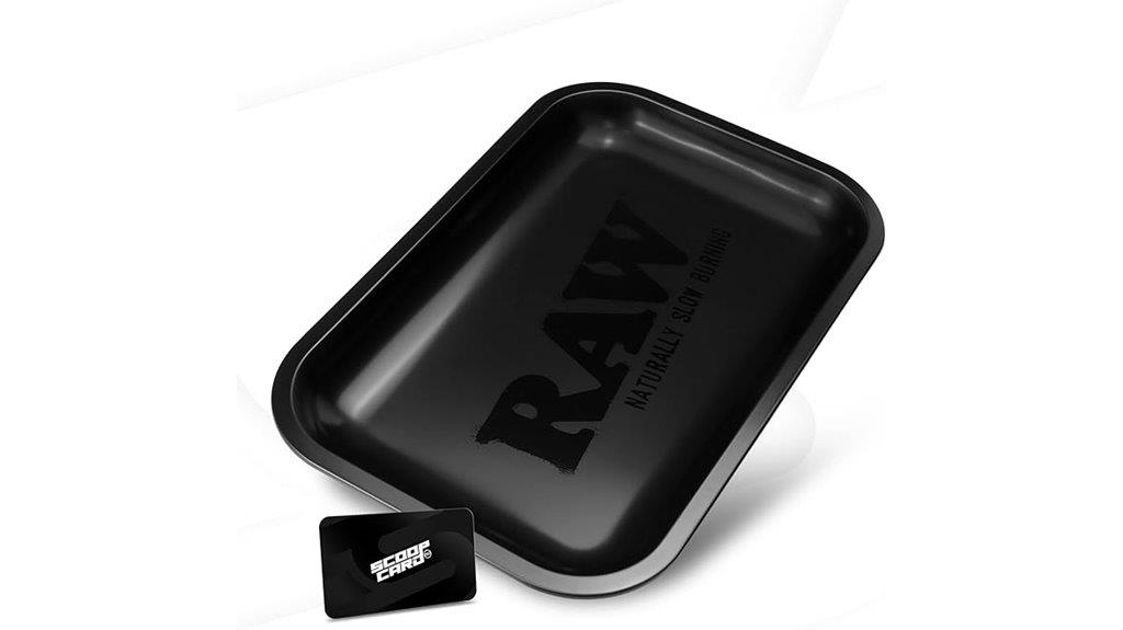 small matte black tray