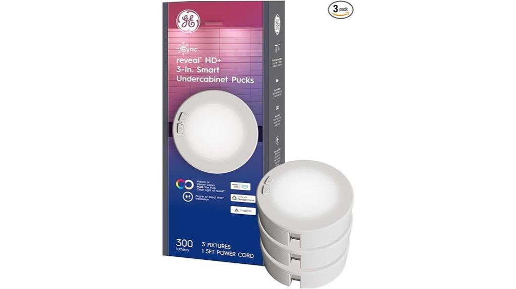 smart undercabinet puck lights