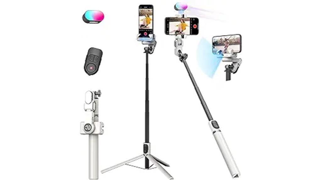 smartphone gimbal with rgb