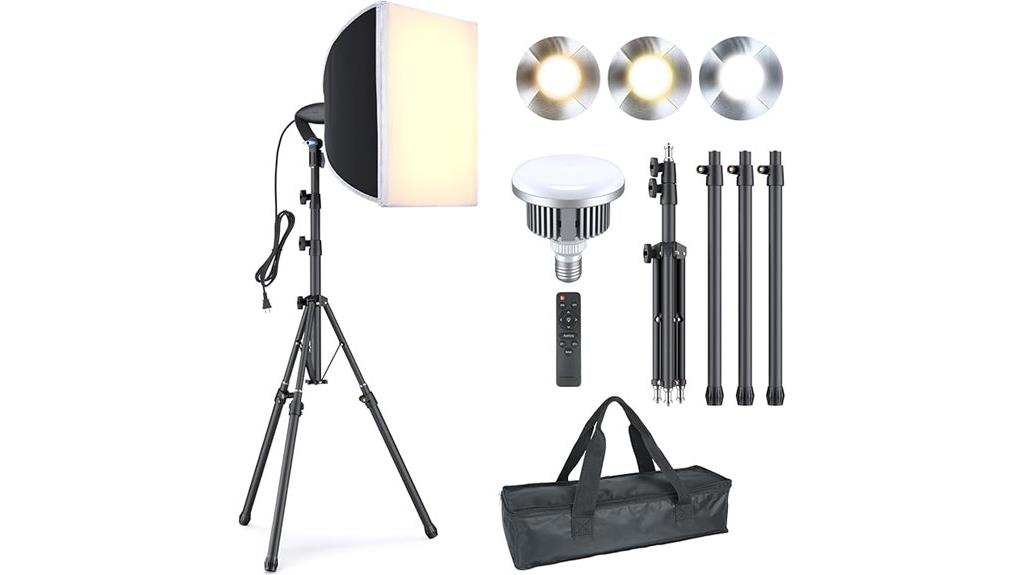 softbox photography lighting kit