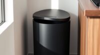 space saving odor controlled trash cans