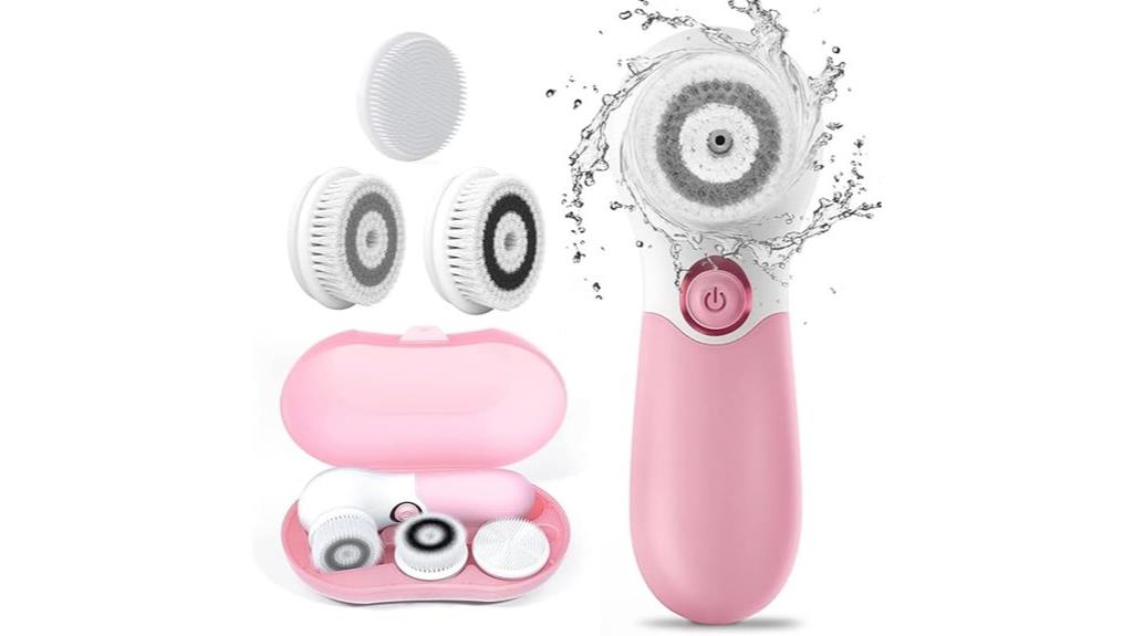 spin brush with three attachments