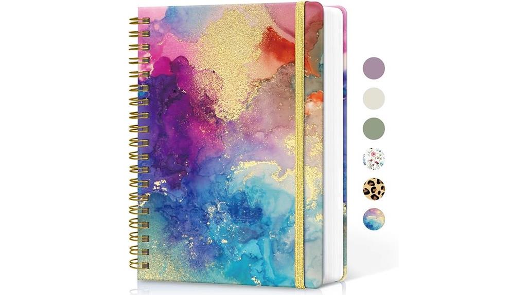 spiral dotted work journal