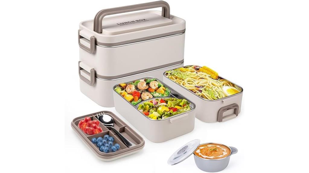 stackable stainless steel lunchbox